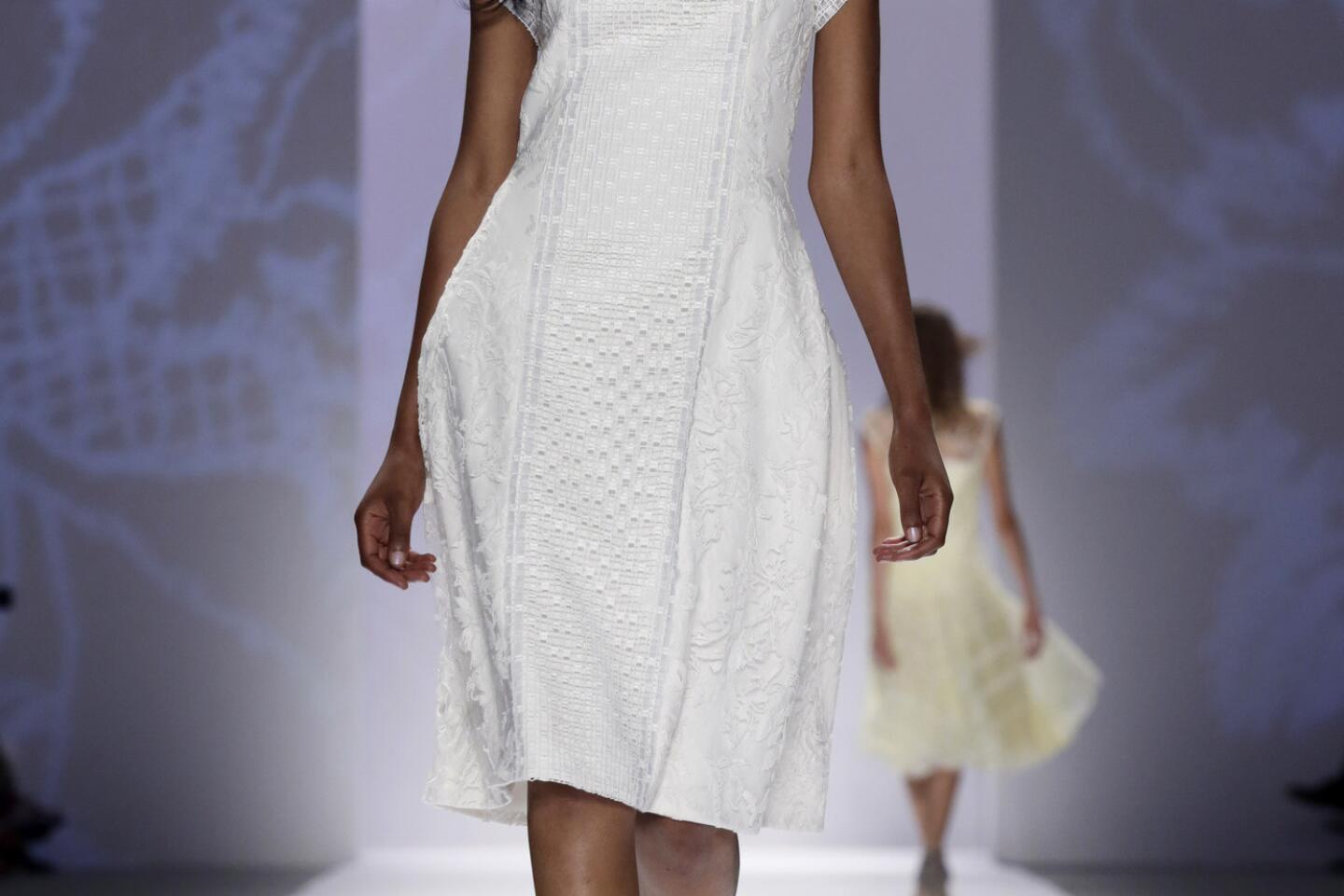 New York Fashion Week spring 2014 Tadashi Shoji Los Angeles Times